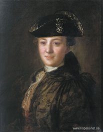 Porträtt av en okänd man i en cocked hatt