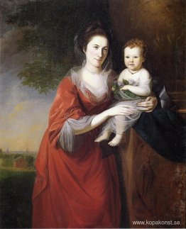 Mrs John Dickenson och hennes dotter