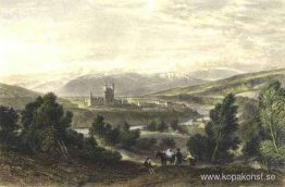 Balmoral slott, tecknat av Leitch, graverat av J. Godfrey