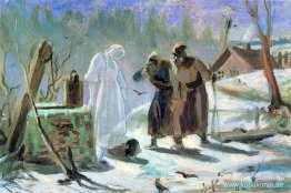 Smältande Snow Maiden. Skiss