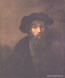 Skäggig man med basker