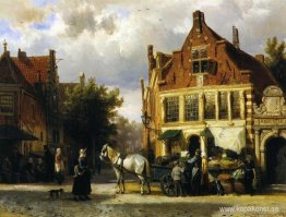 Hörnet av Westerstraat och Tabakstraat i Enkhuizen