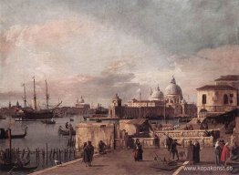 Ingång till Canal Grande: från West End av Molo