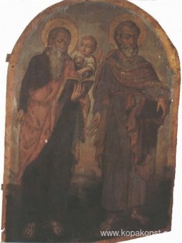 Ikon av apostlarna Petrus och Matteus