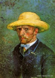 Självporträtt med stråhatt