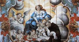 A Virgem entrega o Menino Jesus a Santo Antônio de Pádua (detalj