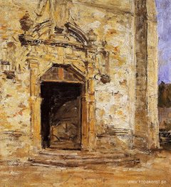 Dörren till Touques-kyrkan