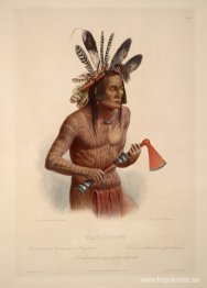 Mato-Tope, prydd med insignierna för hans krigiska gärningar, pl