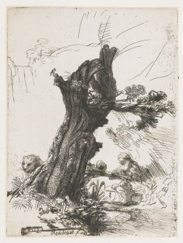 St. Hieronymus bredvid en pil