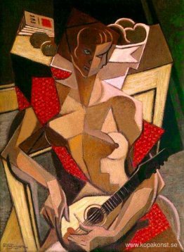 Kvinna med mandolin