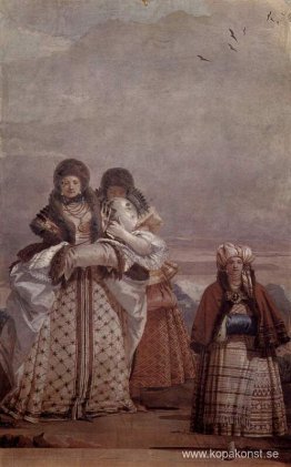 Vintervandringen, från rummet i den gotiska paviljongen, i Fores