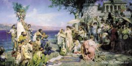 Phryne på Poseidons firande i Eleusis