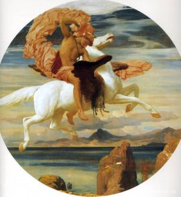 Perseus på Pegasus som skyndar till Andromedas räddning