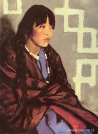 Indisk flicka från San Ildefonso