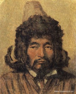 Kazakiska med pälsmössa