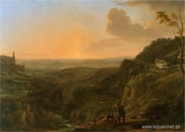En vy av den romerska Campagna från Tivoli