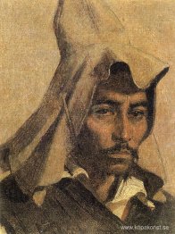 Kazakiska med sin nationella huvudbonad