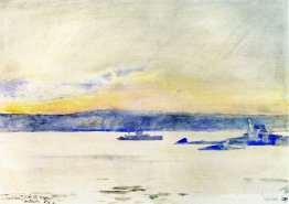 Afterglow, Gloucester Harbor (alias Ten Pound Island Light)