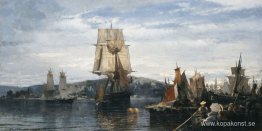 Utanför hamnen