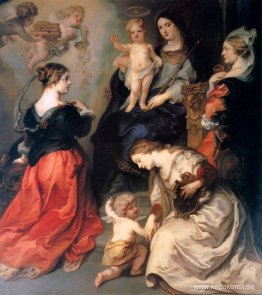 Theodoor Flandern och Brabant hedrar Maria