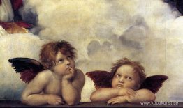 Putti, detalj från Den Sixtinska Madonnan