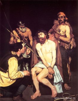 Jesus hånade av soldaterna