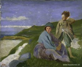 David och Dorelia i Normandie