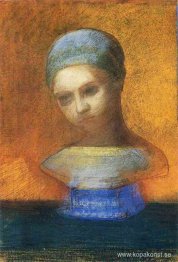 Liten Byst Av En Ung Flicka