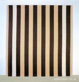 Peinture acrylique blanche sur tissu rayé blanc et marron