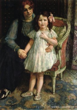 Porträtt av Madame Goldner Max och hennes dotter Juliette