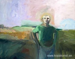 Man och Lavender Sky