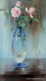Vas med rosor