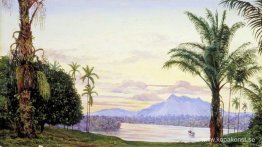 Utsikt över Matang och floden, Sarawak, Borneo