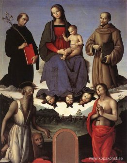 Madonna och barn med fyra heliga (Tezi altartavla)