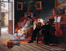 Scen av Adolfo Pintos familj