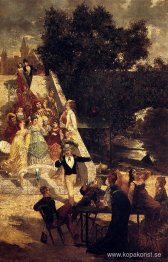 Terrassen på Chateau de St. Germain