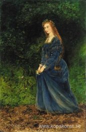 Porträtt av konstnärens fru, Theodosia, som Ophelia