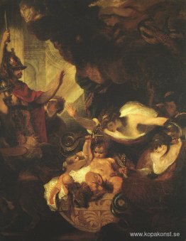 Spädbarnet Hercules stryper ormar i sin vagga