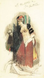 Studie för The Temptation of Saint Anthony