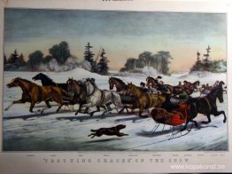 Travsprickor på snön