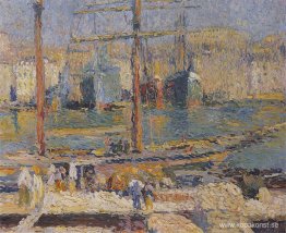 Båtar i hamnen i Marseille