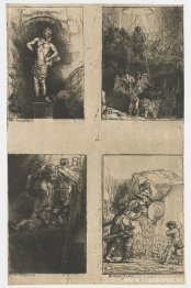 Fyra illustrationer till en spansk bok