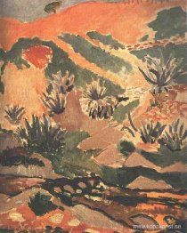 Landskap med bäck (bäck med aloe)