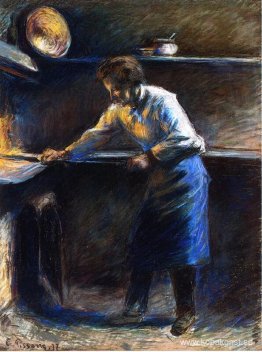 Eugene Murer vid hans konditoriugn