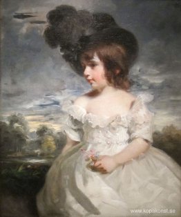 Mästare Meyrick (William Henry Meyrick i rufsig spädbarnsklännin