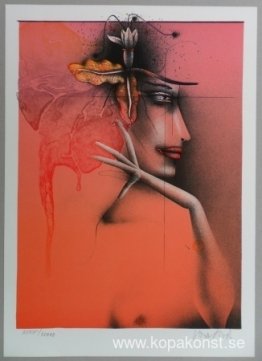 Untitled (Kvinna med blomma)