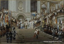 Mottagning av Le Grand Condé i Versailles