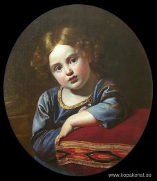 Porträtt av prins E.G. Gagarin som barn