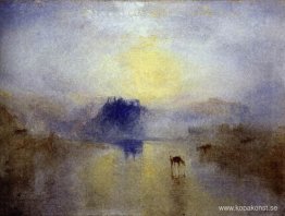 Norham Castle, soluppgång