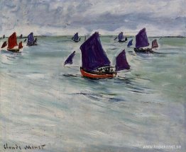 Fiskebåtar utanför Pourville